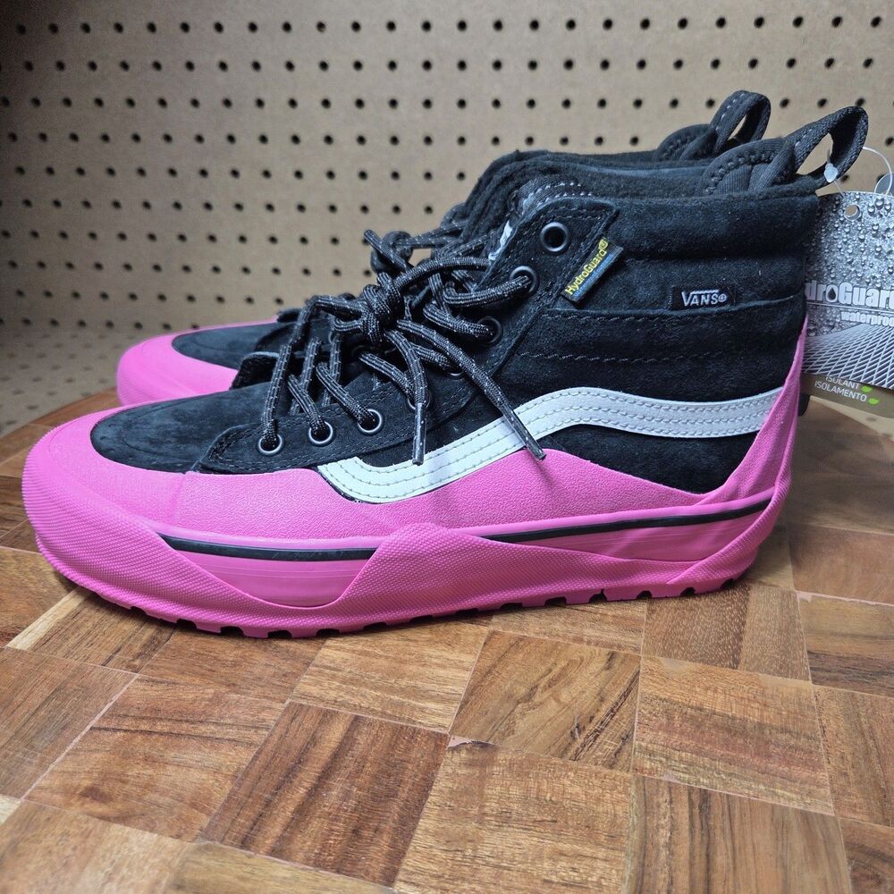 VANS SK8 Hi Dip MTE-2 Boots Pink Black Suede VN0009QKB9P Women's 10 Mens 8.5 NEW